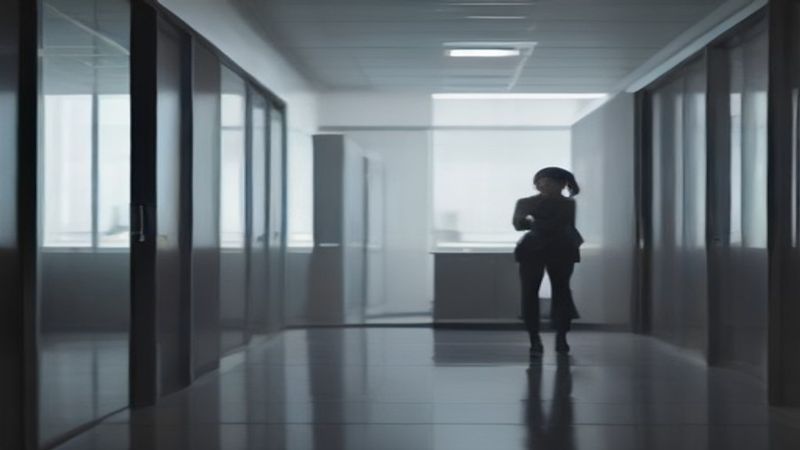 91影视影视服务拍摄现场，团队正在布置专业灯光与摄影机